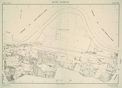 Copies sur papier de plans de conservation (éditions lacunaires dans la collection des minutes de conservation). - Sections AI, AP et AR : éd. 1972. Section AB : éd. 1973. Sections AD, AL, AM et AS : éd. 1978. (8 f.).