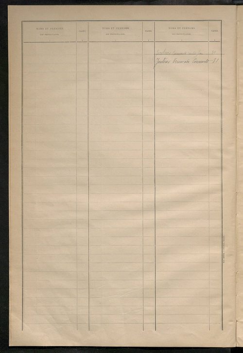 Matrice des propriétés bâties ; récapitulation ; table alphabétique des propriétaires.