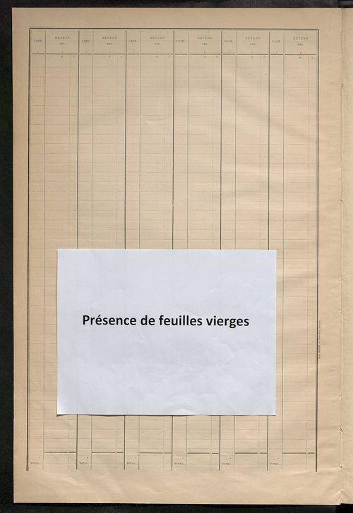 Matrice des propriétés bâties ; récapitulation ; table alphabétique des propriétaires.
