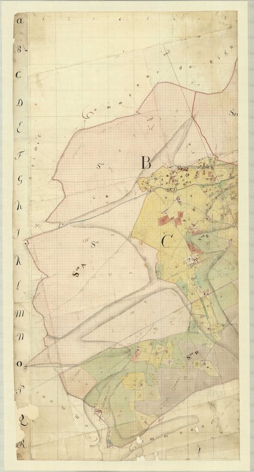 Partie ouest du territoire, section B et C.
