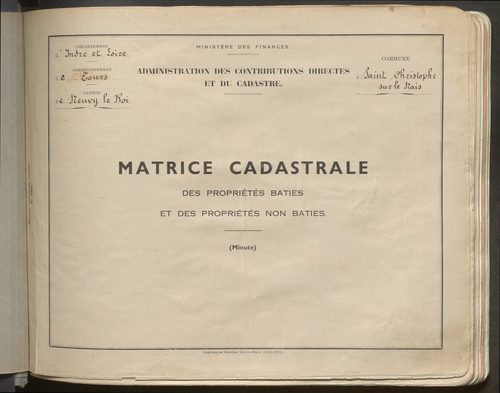Table des comptes de la matrice. Comptes actifs personnes morales et A - Den.