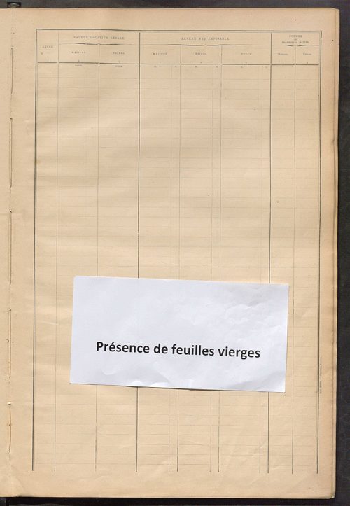 Matrice des propriétés bâties ; récapitulation ; table alphabétique des propriétaires.