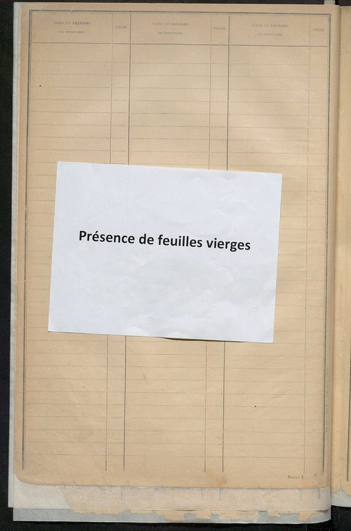 Table alphabétique des propriétaires ; matrice des propriétés bâties, cases 1 à 912 .
