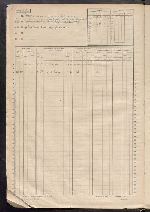 Matrice des propriétés non bâties, fol. 597 à 1196.