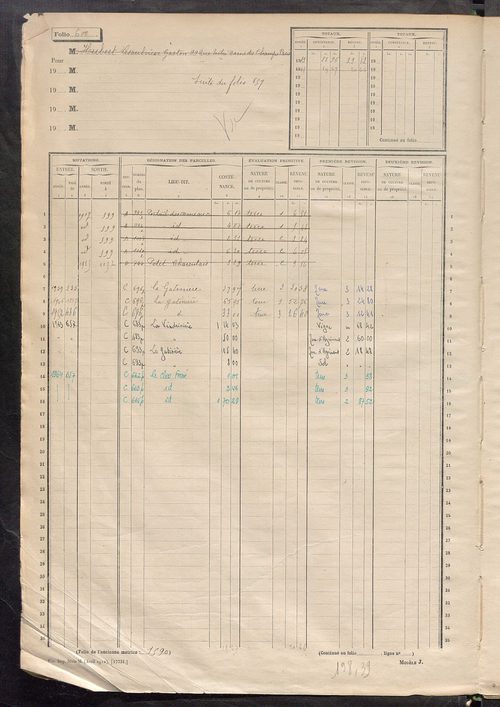 Matrice des propriétés non bâties, fol. 597 à 1196.