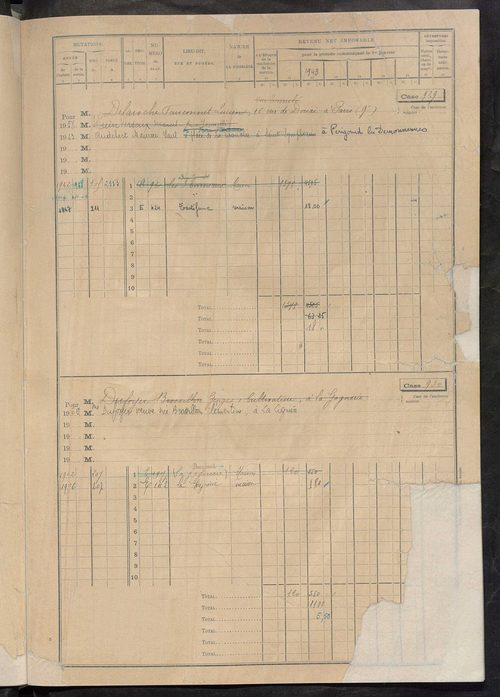 Matrice des propriétés bâties, cases 913 à 2637.