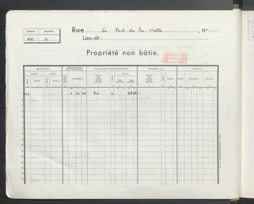 Sections AB et AL.