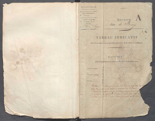 Tableau indicatif des propriétaires.