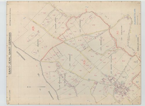 Section AB à AD, plan 6