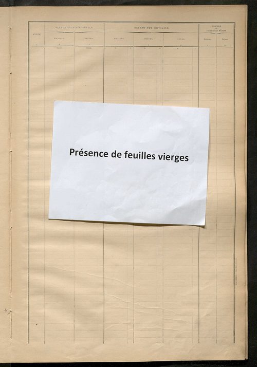 Matrice des propriétés bâties ; récapitulation ; table alphabétique des propriétaires.