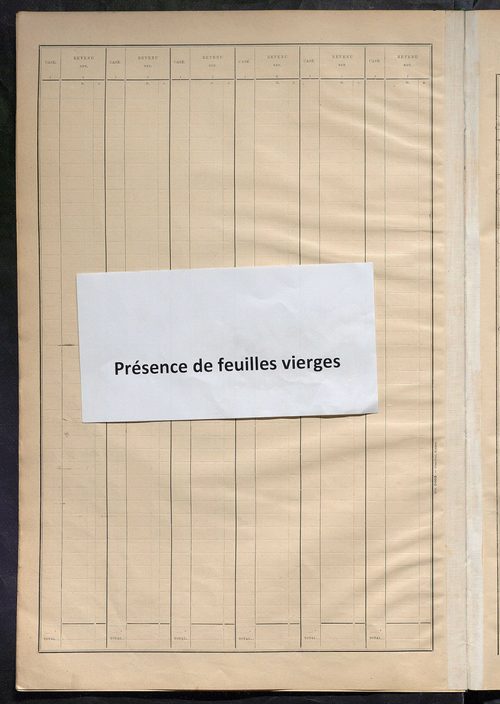 Matrice des propriétés bâties ; récapitulation ; table alphabétique des propriétaires.