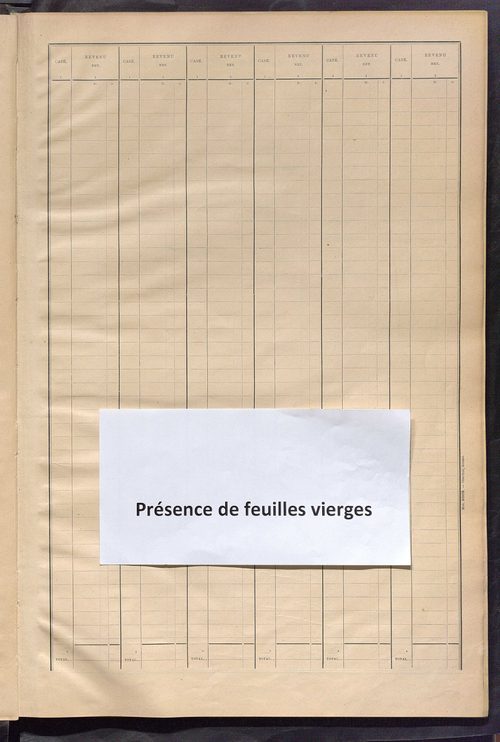 Matrice des propriétés bâties ; récapitulation ; table alphabétique des propriétaires.