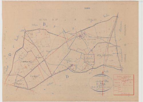 Section D, feuille 1b et 2b