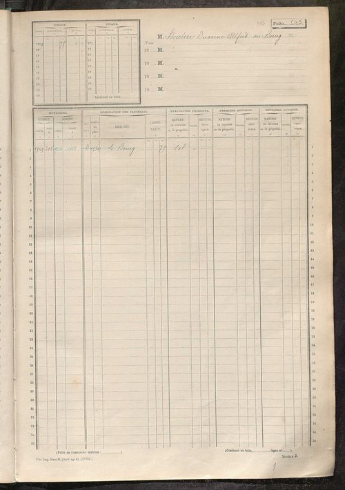 Matrice des propriétés non bâties, fol. 489 à 1088.