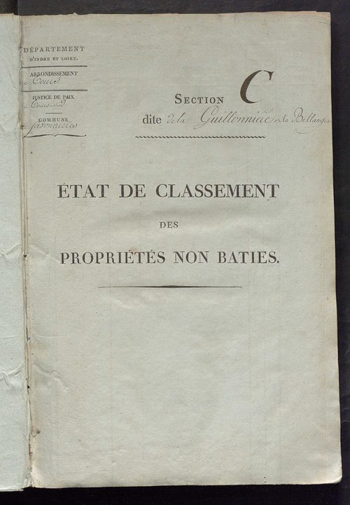 Sections C à F.