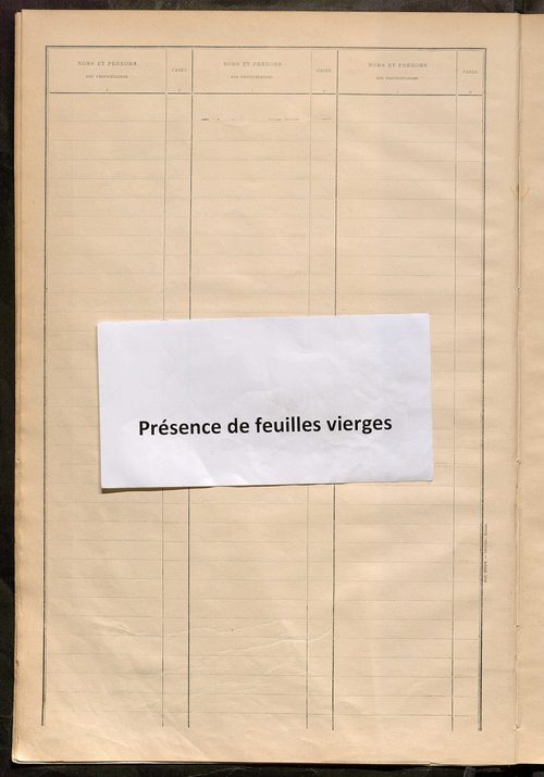 Matrice des propriétés bâties ; récapitulation ; table alphabétique des propriétaires.