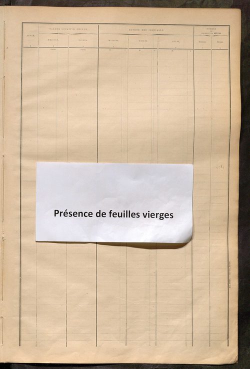 Matrice des propriétés bâties ; récapitulation ; table alphabétique des propriétaires.