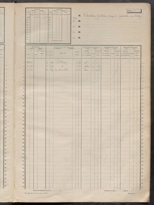 Matrice des propriétés non bâties, fol. 501 à 996.
