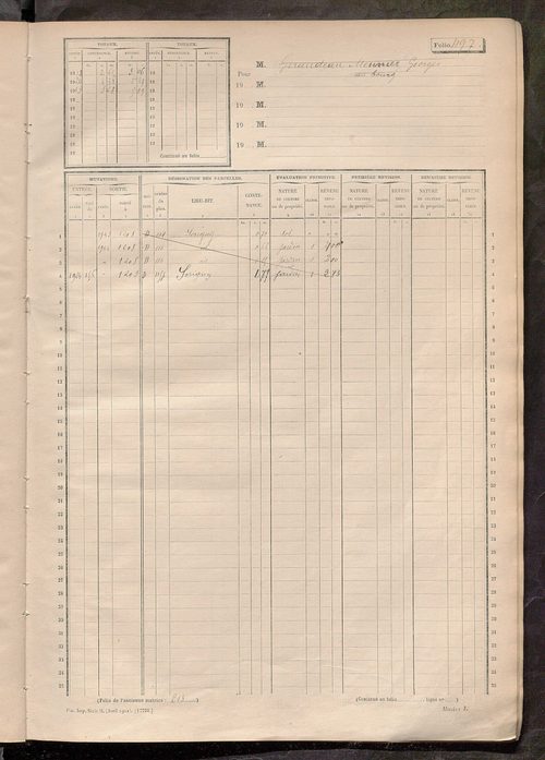 Matrice des propriétés non bâties, fol. 489 à 1088.
