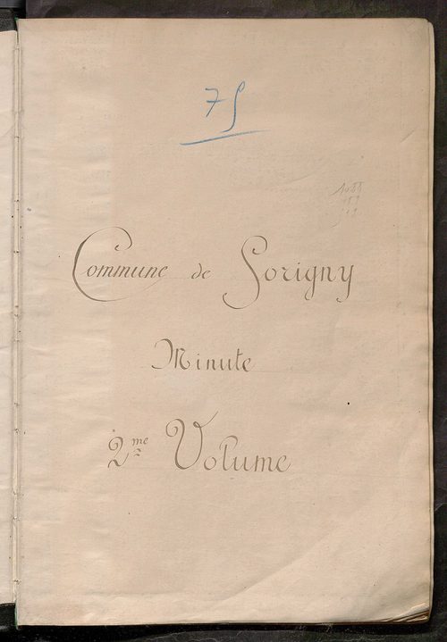 Matrice des propriétés non bâties, fol. 489 à 1088.