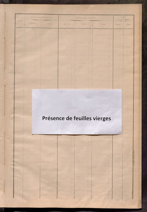 Matrice des propriétés bâties ; récapitulation ; table alphabétique des propriétaires.