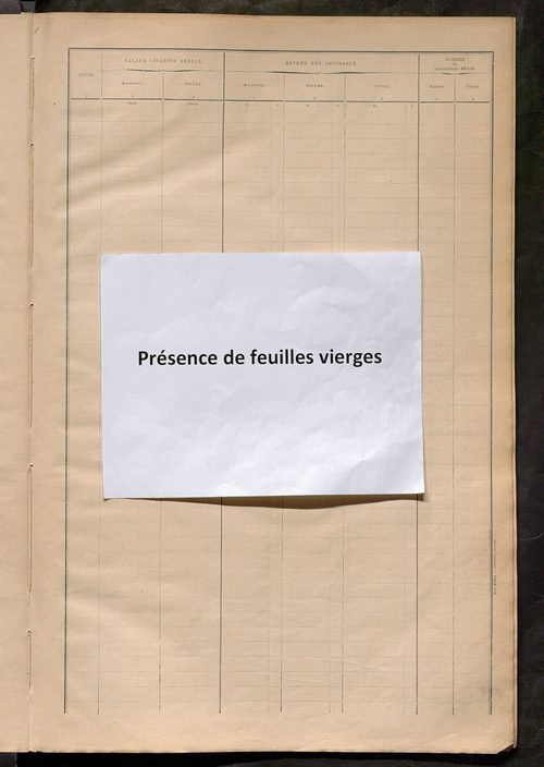 Matrice des propriétés bâties ; récapitulation ; table alphabétique des propriétaires.