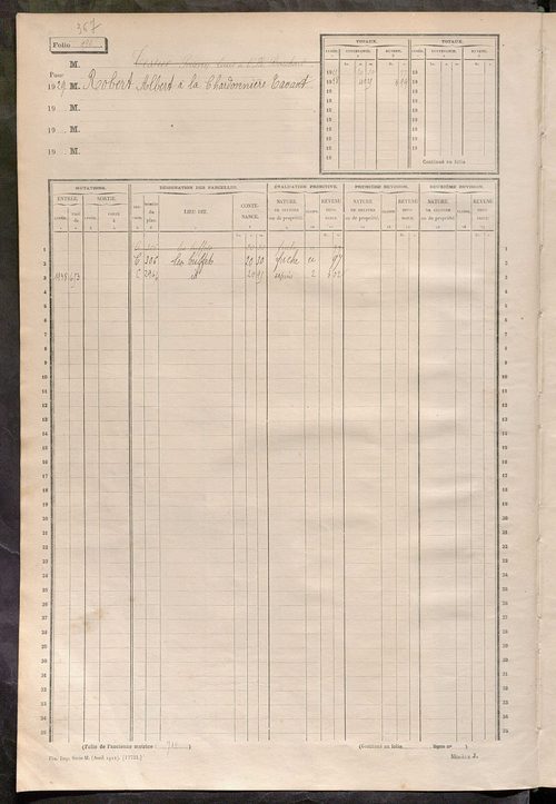 Matrice des propriétés non bâties, fol. 493 à 758.