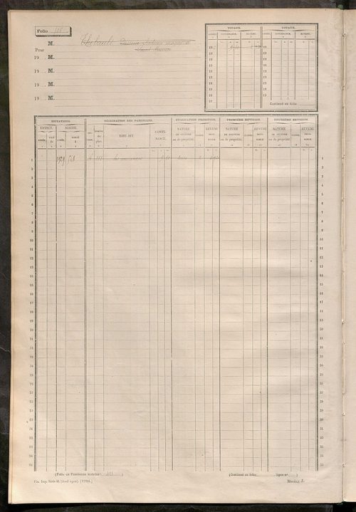 Matrice des propriétés non bâties, fol. 493 à 758.