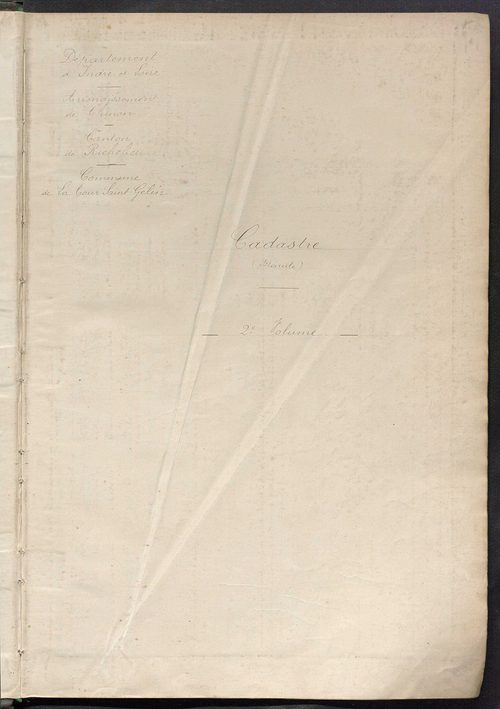 Matrice des propriétés non bâties, fol. 501 à 1100.