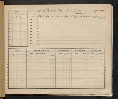 Tours. - Matrice des propriétés : Rives-du-Cher à Rue Clément Ader n° 49