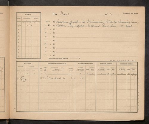 Tours. - Matrice des propriétés : Impasse Marat à Boulevard Marchant-Duplessis n° 79