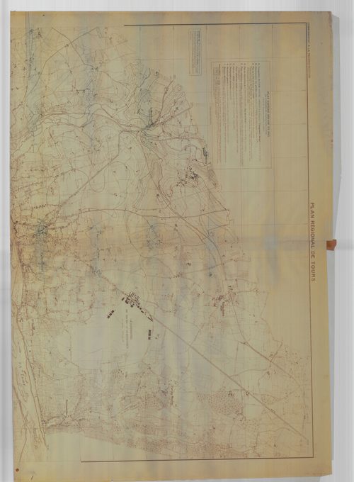 Plan régional de Tours, feuille 1 (nord de la Loire)