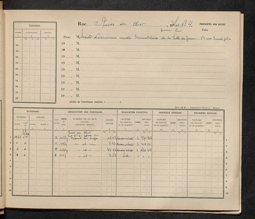 Tours. - Matrice des propriétés : Rives-du-Cher à Rue Clément Ader n° 49