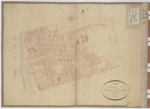 Section C1 de la Préfecture et Hôtel de Ville (1836)