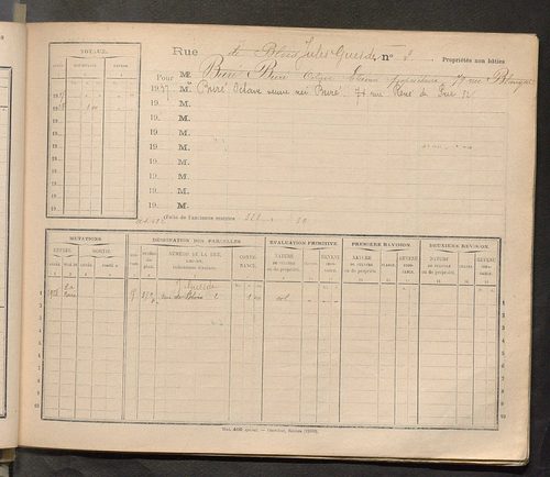 Tours. - Matrice des propriétés : Rue Jules Guesde à Place de la Grenadière