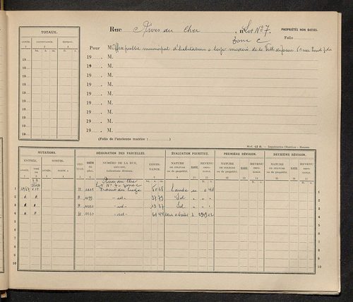 Tours. - Matrice des propriétés : Rives-du-Cher à Rue Clément Ader n° 49
