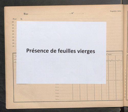 Tours. - Matrice des propriétés : Cité Jolivet à Rue Jolivet