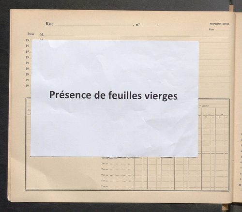 Tours. - Matrice des propriétés : Rue d'Entraigues jusqu'au n° 367