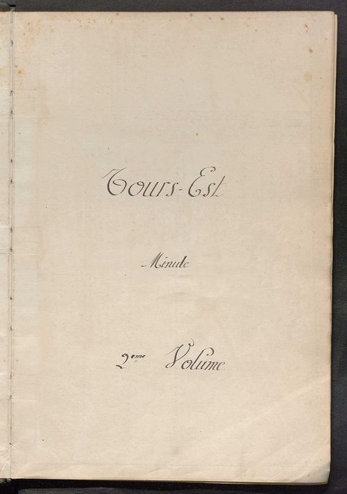 Tours nord-est. - Matrice des propriétés non bâties, fol. 1 à 600.