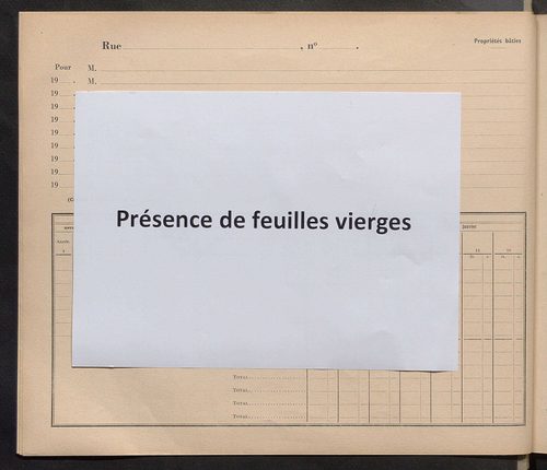 Tours. - Matrice des propriétés : Rue Paul Appel à Rue de Plailly