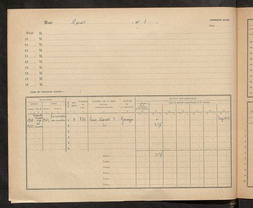 Tours. - Matrice des propriétés : Impasse Marat à Boulevard Marchant-Duplessis n° 79