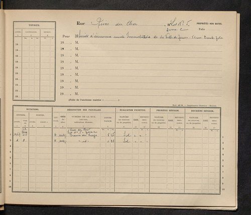 Tours. - Matrice des propriétés : Rives-du-Cher à Rue Clément Ader n° 49