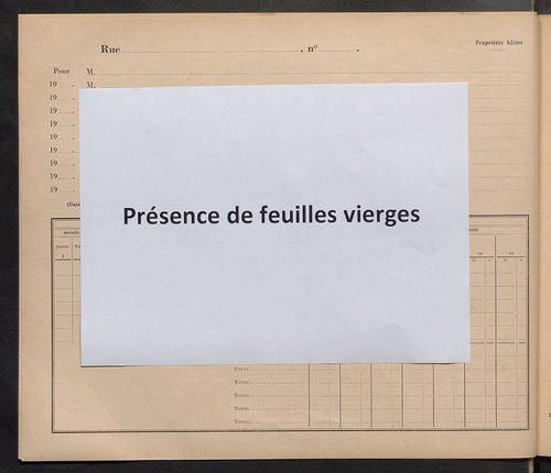 Tours. - Matrice des propriétés : Rue Paul Appel à Rue de Plailly