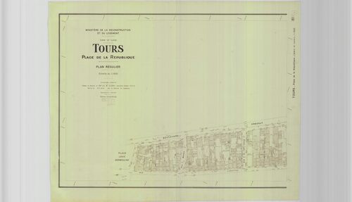 Place de la République, planche 1, 1958