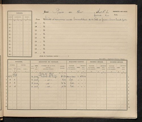 Tours. - Matrice des propriétés : Rives-du-Cher à Rue Clément Ader n° 49