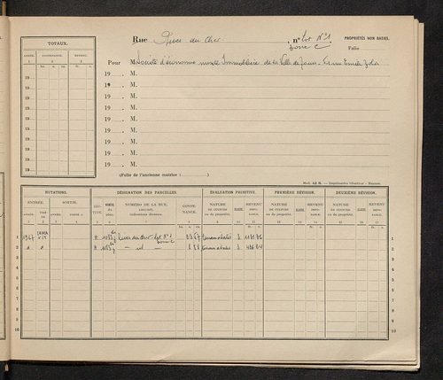 Tours. - Matrice des propriétés : Rives-du-Cher à Rue Clément Ader n° 49