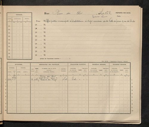 Tours. - Matrice des propriétés : Rives-du-Cher à Rue Clément Ader n° 49