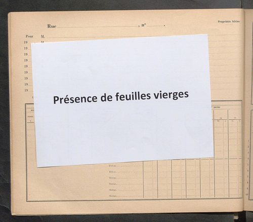 Tours. - Matrice des propriétés : Cité Jolivet à Rue Jolivet