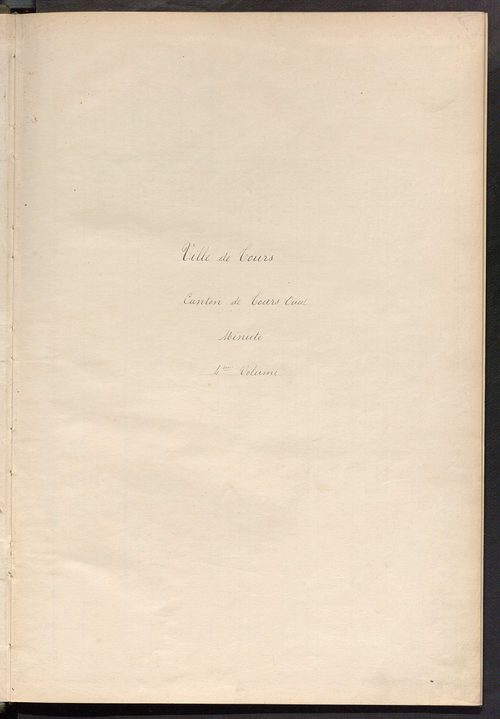 Tours nord-ouest. - Matrice des propriétés non bâties, fol. 1689 à 1748.