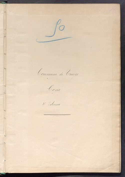 Matrice des propriétés non bâties, fol. 1089 à 1282.